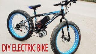 DIY Electric Bike 40kmh Using 350W Reducer Brushless Motor