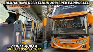 DIJUAL BUS HINO R260 TAHUN 2018 SIAP DIPINANG HANYA 105M SAJA 