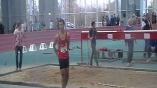 22.01.2012 Frankfurt HM U20 Weitsprung Carlos Castro-Schauer 2.Platz 691m PB Januar 2012