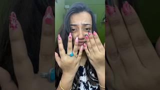 Fake Nail Lagane ka bad itna rona pada  #shorts #trendinghacks #viralshorts #viralhacks #short