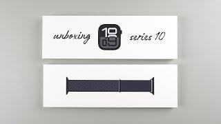 Apple Watch Series 10 Unboxing 42mm Jet Black Aluminum