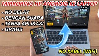 CARA Menampilkan Layar HP Android Di Laptop  Mirroring HP KE PC Dengan Suara Via WIFI