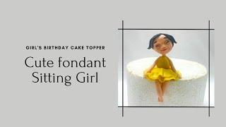 How To Make Fondant Baby Face Tutorial Little Girl Fondant Cake Topper Fondant Girl Cake Topper