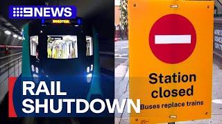 Sydney commuters facing year-long rail shutdown  9 News Australia
