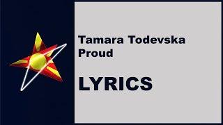 LYRICS TAMARA TODEVSKA - PROUD North Macedonia Eurovision 2019