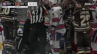 Dylan McIlrath hit from behind on Brendan Warren