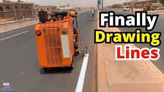 Fast Machine Automatically draw lines on oic road The Gambia