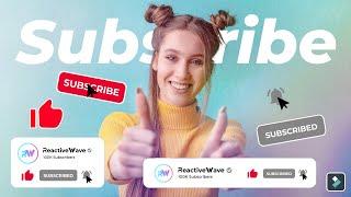 Filmora YouTube Subscribe & Bell Animation Tutorial  ReactiveWave