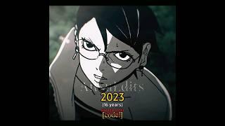 Sarada Uchiha Through The Years #anime #saradauchiha #nextgeneration