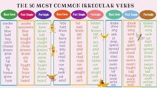 The 50 Most Common Irregular Verbs in English  Grammar & Pronunciation Lesson