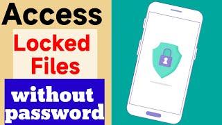 how to access locked files without password  How to access private files in mobile  file manager