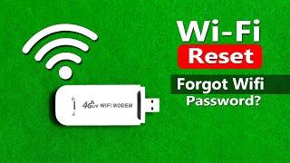 How To Reset 4G USB WiFi Modem 4G Lte WiFi USB Modem Forgot WiFi Password 4G USB WiFi Modem Reset