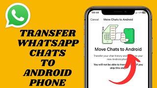 Transfer Whatsapp Chats From iPhone To Android  2024 Update