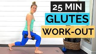 WEIGHTED BOOTY WORKOUT  25 Minute Weighted Glutes Blaster to Grow Tone + Lift that Butt