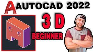 3D Modeling 101 Beginner Tutorial \\ AutoCAD 2022