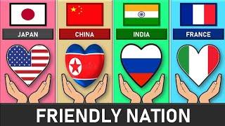 Friendly Nation From Different Countries  Countries That Love Each Other