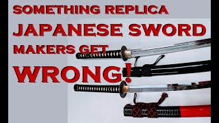 Replica JAPANESE SWORDS - Something Modern Makers Get WRONG