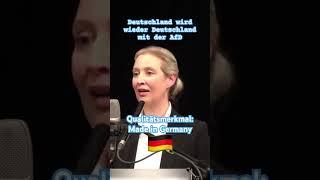 AfD Alice Weidel Made in Germany Deutsch wird wieder Deutsch mit AfD