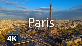 Paris 4K  City Tour with Calm Music
