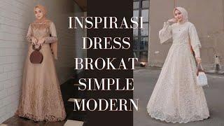 20 INSPIRASI MODEL DRESS BROKAT SIMPEL MODERN  HIJAB  PINTEREST