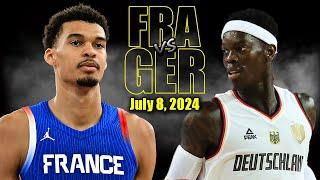 France vs Germany Full Game Highlights 2024 Olympics Warm-Up  July 8 2024  2024 Olympics