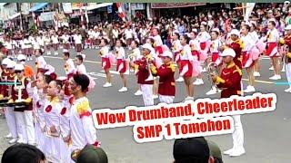 Wow Atraksi Drumband Cheerleader  SMP 1 Tomohon  17.08.2022