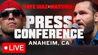 Nate Diaz vs Jorge Masvidal PRESS CONFERENCE LIVE