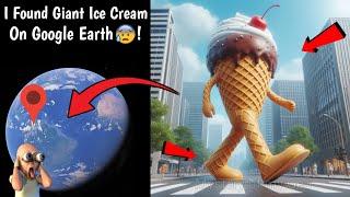  I Found Very Giant Walking Ice Cream Caught On Google Earth and Google Maps #googleearth