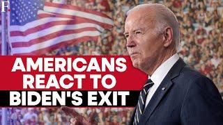 US Elections  Biden Quits Presidential Race Americans React to Bidens Decision