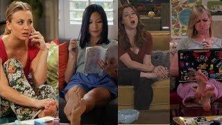 Top sitcom TV FEET?? feet compilation with Kaley Cuoco Jennifer Aniston and more