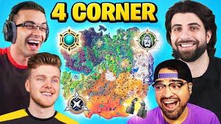 The 4 CORNER CHALLENGE in Fortnite Season 4