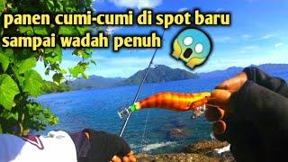 BORONG STRIKE mancing cumi-cumi & sotong di pinggiran laut karang dangkal cara mancing cumi