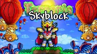 Beating Terraria’s Ultimate Skyblock Mod.