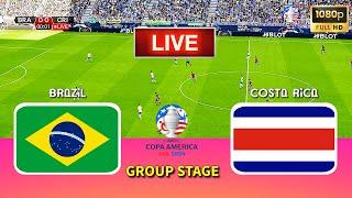 LIVE BRAZIL vs COSTA RICA  Copa America 2024  Group stage  Live Football Match  PES 21