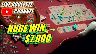  LIVE ROULETTE  HUGE WIN 7.000 In Real Casino  Saturdy Session Exclusive  2024-10-05