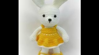 Вязание крючком. Игрушка Заяц. Crochet Rabbit. Часть 5