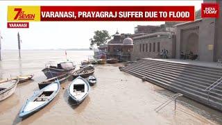 Varanasi Flood News Rising Water Level In Ganga Leaves Life In Disarray In Kashi Prayagraj  WATCH