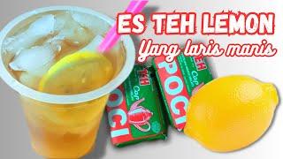 BONGKAR CARA MEMBUAT ES TEH MANIS RASA BUAH LEMON  ES LEMON TEA