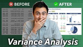 Build a Dynamic Budget vs Actuals Dashboard on Excel Variance Analysis