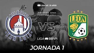 Resumen y Goles  San Luis vs León  Liga BBVA MX  Apertura 2022 - Jornada 1