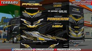 SHARE VECTOR LIVERY MSM ASYROF PANGERAN  Mod Bussid Terbaru V4.3.1