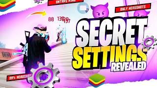 Revealing All Secret SETTINGS For 99% Headshots After OB45 Update  Bluestacks 5  Msi 5 @DarkTipsff