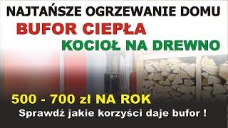 █▬█ █ ▀█▀  Najtańsze ogrzewanie domu BUFOR CIEPŁA + kocioł na drewno lub kocioł zgazowujący drewno.