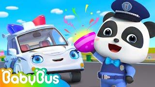 Police Car and Policeman   Cars for Kids  Nursery Rhymes  Kids Cartoon  BabyBus