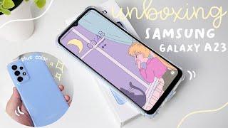 samsung galaxy A23 aesthetic unboxing   accessories & set up asmr