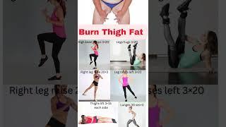 Burn Thighs Fat at home #youtubeshorts #workout #shorts #thighfat #shortsfeed  #femaleweightloss