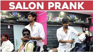 latest Salon funny prank  Nimesh Chowdary Pranks  Nimesh Chowdary Official