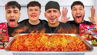 4 HISPANICS TRY THE WORLDS SPICIEST NOODLES..SPICY ASF