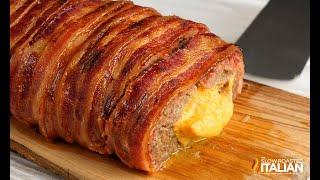 Stuffed Bacon Wrapped Meatloaf