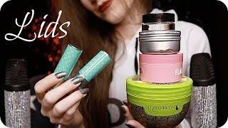 ASMR Pure Lid Sounds NO TALKING Ear to Ear Opening & Closing Lids Lipstick Makeup Scrubs Etc. 